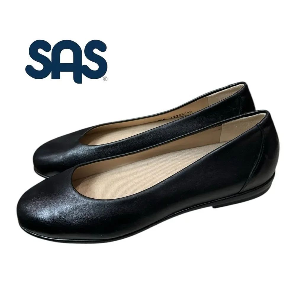 SAS Scenic Comfort Women's Black Slip-on Ballet Flat 9.5 9.5N